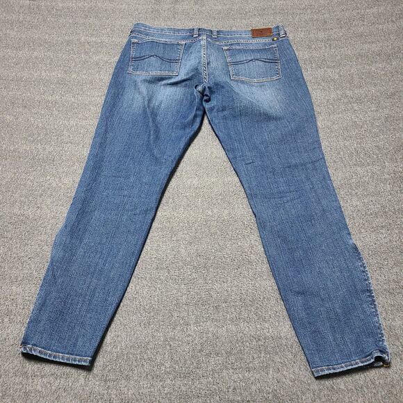 Lucky Brand Jeans Womens 14 Charlie Capri Skinny Ankle Zipper Denim Pants - Picture 9 of 11